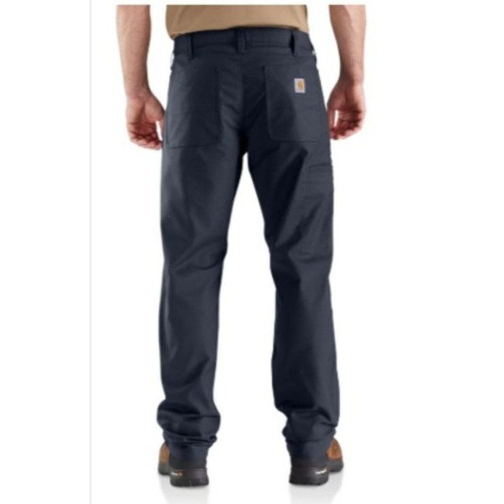 New Carhartt 103109 Mens Relaxed Rugged Utility Work Pants Navy Big Tall 48 x 34